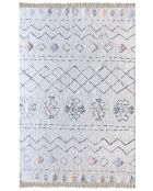 Tapis en coton Seabert ivoire/multi - 160x230 cm