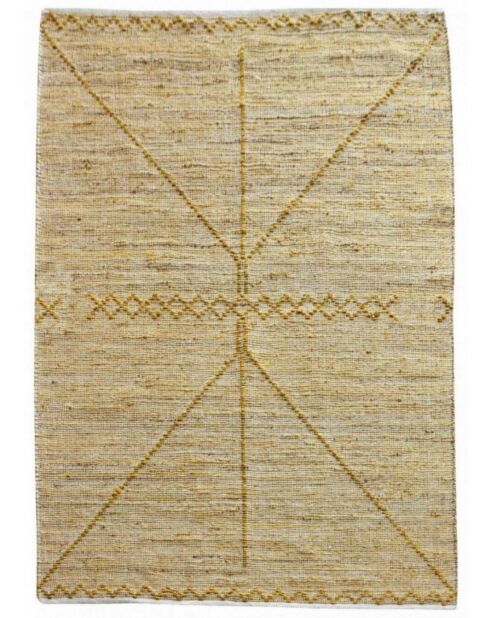 Alfombra dorada Jiazi - 190x290 cm