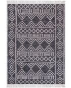 Katoenen tapijt Corn Charcoal/Ivory - 190x290 cm