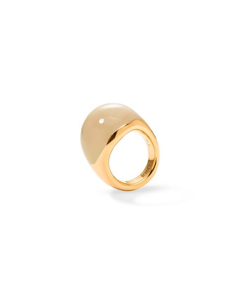 Bague en argent 925 plaqué or 18 carats Viva Vanilla XL crème