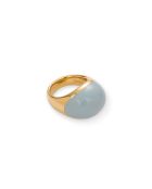 Bague en argent 925 plaqué or 18 carats Viva Vintage Blue XL bleu vintage