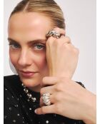 Bague en argent 925 Groove Silver argenté