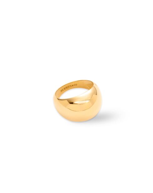 Bague en argent 925 plaqué or 18 carats Viva Gold Maxi doré