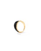 Bague en argent 925 plaqué or 18 carats Viva Black Mini noir