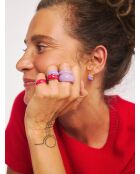 Bague en argent 925 plaqué or 18 carats Viva Lavender Mini lavande
