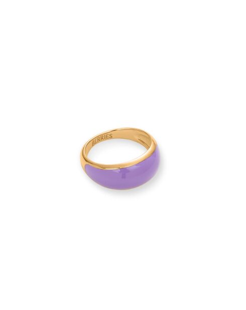 Bague en argent 925 plaqué or 18 carats Viva Lavender Mini lavande