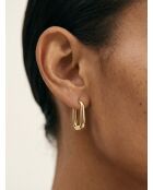 Boucles d'oreilles en argent 925 plaqué or 18 carats Copenhagen Mini Gold doré