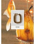Boucles d'oreilles en argent 925 plaqué or 18 carats Copenhagen Mini Gold doré