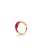Bague en argent 925 plaqué or 18 carats Viva Raspberry Mini framboise