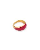 Bague en argent 925 plaqué or 18 carats Viva Raspberry Mini framboise