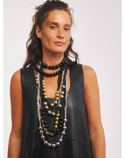 Collier en résine Splash Bubbles GL doré