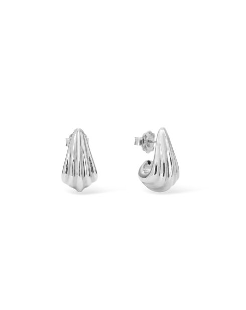 Boucles d'oreilles en argent 925 Shell Mini Silver argenté