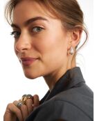 Boucles d'oreilles en argent 925 Shell Mini Silver argenté