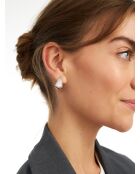 Boucles d'oreilles en argent 925 Shell Mini Silver argenté