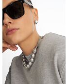 Boucles d'oreilles en argent 925 Rira Silver argenté