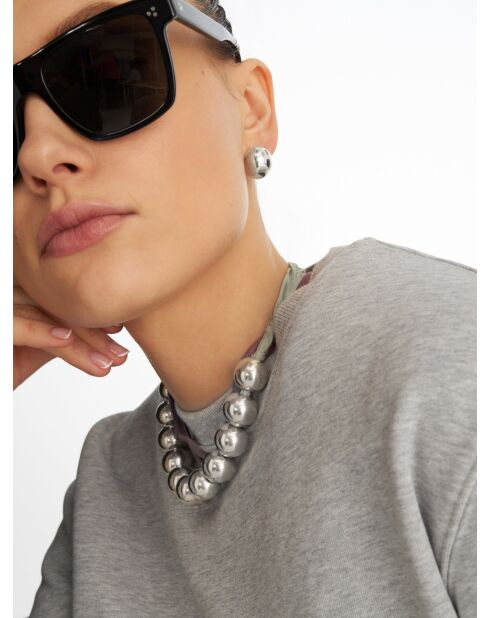 Boucles d'oreilles en argent 925 Rira Silver argenté