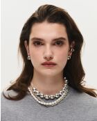 Boucles d'oreilles en argent 925 Rira Silver argenté