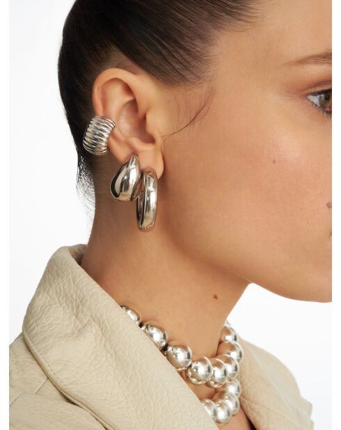 Boucles d'oreilles en argent 925 Bott Silver argenté