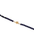 Collier en résine Berry bleu marine