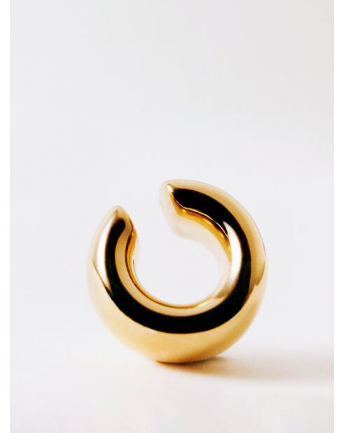 Ohrring aus 18-karätigem vergoldetem 925er-Silber, Goldring