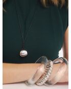 Collar de plata 925 con nudo de pesto plateado