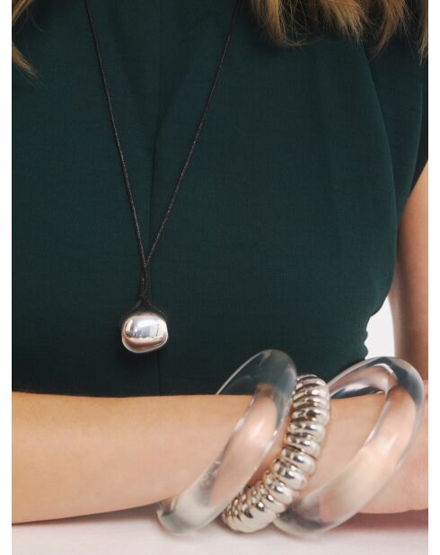 Collier en argent 925 Pesto Knot Silver argenté