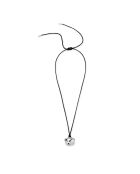 Collar de plata 925 con nudo de pesto plateado