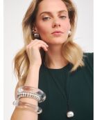 Collar de plata 925 con nudo de pesto plateado