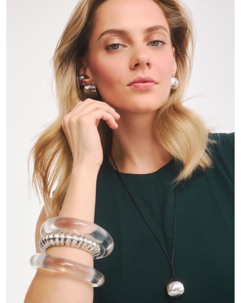 Collier en argent 925 Pesto Knot Silver argenté