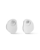 Boucles d'oreilles en résine Oyster argentées