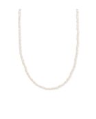 Collier en résine Mulberry blanc cassé