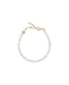 Bracelet aux perles de culture Dandelion blanc/doré
