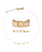 Collana e bracciali in acciaio Ivory Signature multicolor