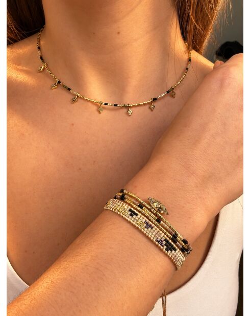 Collana e bracciali multicolor Ombre Bohème