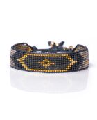 Bracelet inoxydable Golden French Grey Paloma multicolore