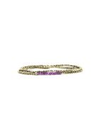 Yuna Goldarmband mit Amethyst in Gold/Violett
