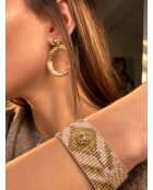 Palma Bohème goud/roze roestvrijstalen set