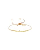 Bracelet Coco beach Clara doré/blanc