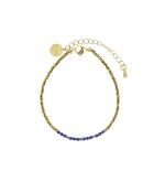 Bracciale Sarah lapislazzuli in acciaio inossidabile oro/blu