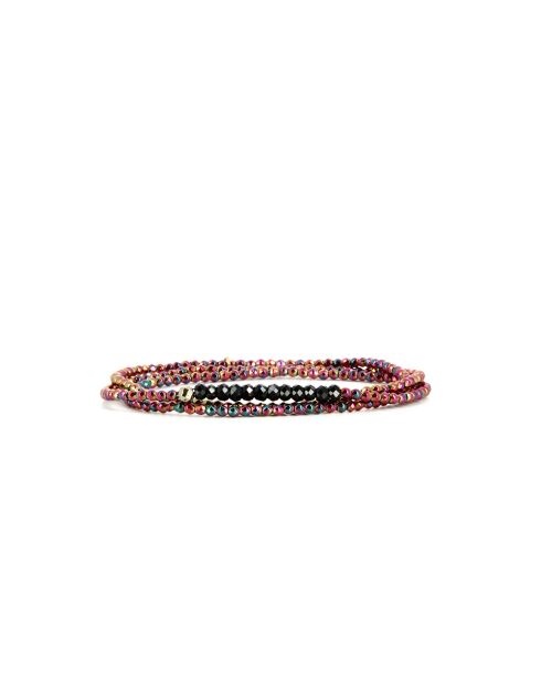 Yuna mehrfarbiges Regenbogen-Onyx-Armband
