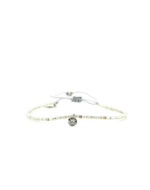 Mehrfarbiges Edelstahlarmband Ness in Silber