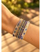 3 Bracelets Bleu Majorelle multicolores