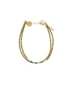 Sarah Lu Armband aus türkisfarbenem und mehrfarbigem Labradorit-Edelstahl