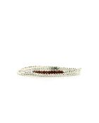Yuna zilveren armband met chocolade/zilveren maansteen