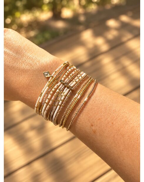 3 Bracelets inoxydable Sable & Lumière multicolores