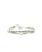 Brazalete plateado nude Swen de acero inoxidable multicolor