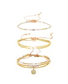 3 Bracelets Nude Intemporel multicolores