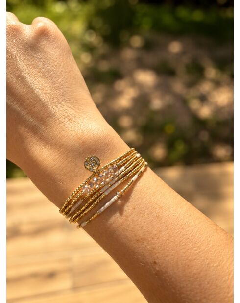 3 Bracelets Nude Intemporel multicolores