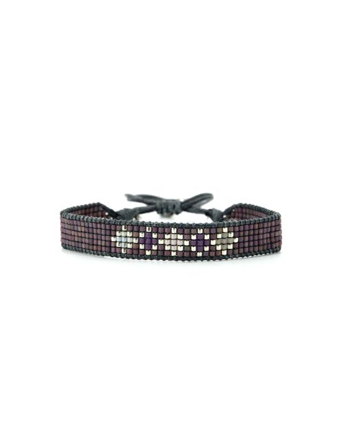 Veelkleurige roestvrijstalen armband van Alba Parma Violet