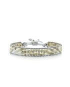 Mehrfarbiges Chloe Nude Silver Edelstahlarmband